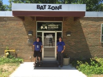 The front of Bat Zone, Philip Garofalo left, and Rob Mies right. Image: Eamon Devlin