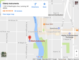 Elderly Instruments, located on North Washington Avenue, has been in the community since the 1980s. Source: Google Maps. Graphic created by Kaley Fech.