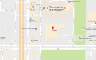 Google Maps image of Sears in the Frandor Shopping Center