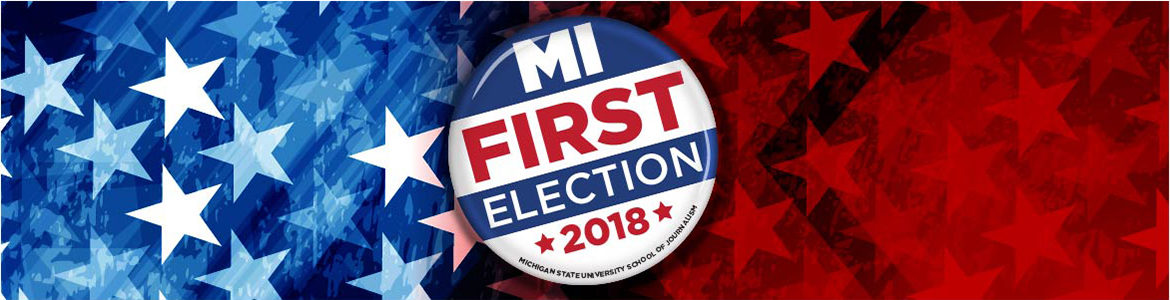 MI First Election 2018 button logo