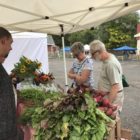 Rosanne and Joel Brouwer are frequent visitors to the Allen Farmers Market. “We love coming to the market because it is close to our neighborhood, and we like the organic, fresh produce,” Rosanne Brouwer said. “The pleasant, local farmers keep us coming back,” Joel Brouwer said.
