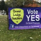 Advocates for two bond proposals in Grand Ledge have placed banners around the district.