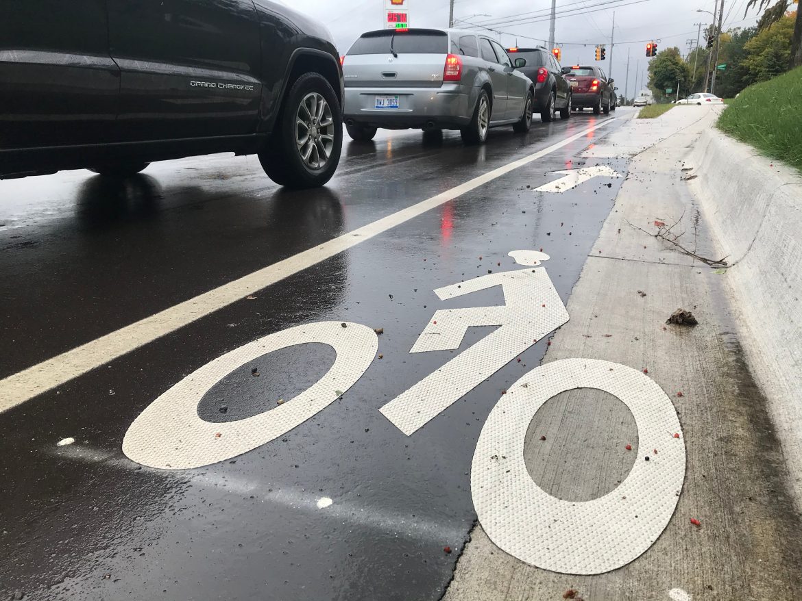 Delta Township recently added bike lanes to Old Lansing Road. The township has plans to add about 4 miles of bike lanes to township roads by 2021.