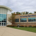 East Lansing High School building