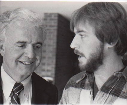 Then-Attorney General. Frank Kelley, left, with David Poulson in 1982.