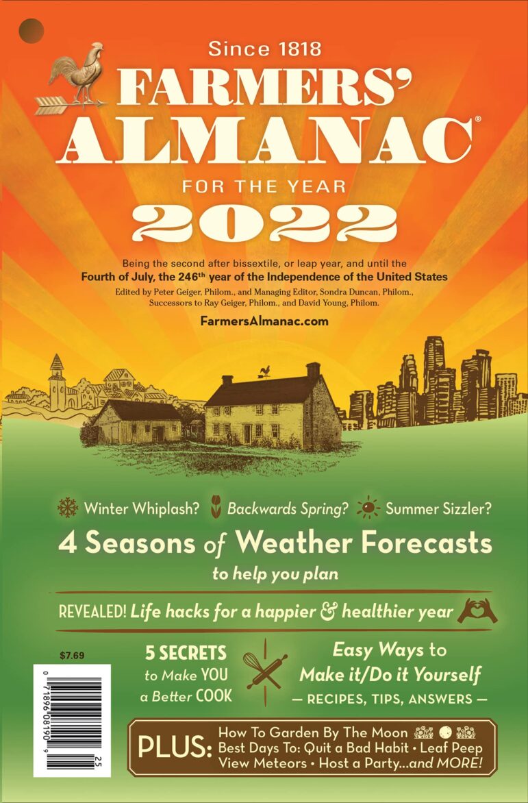  Cover of 2022 Farmers’ Almanac