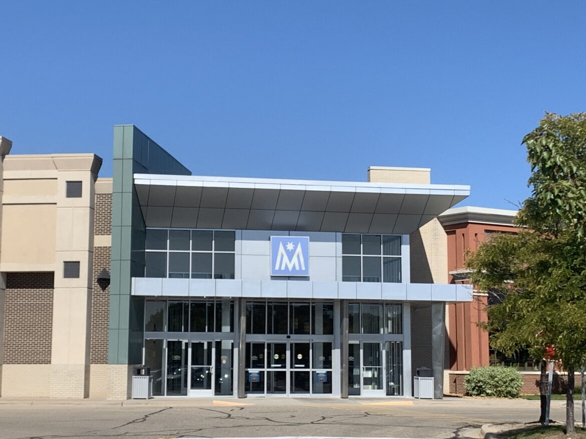 This is a photo of the front of the Meridian Mall