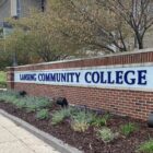 Brick signage for Lansing Community College