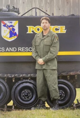 Ronald Seyka poses in his START team uniform in 2006. Seyka served on the team from 1996 to 2010, participating in 107 high-risk incidents.
