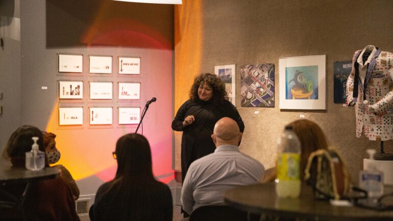 Rita Vogel, event producer and curator for The Creative Collective organized the “Women’s Writes” event hosted at the Michigan Institute for Contemporary Art Gallery in Old Town Lansing on Nov. 10.