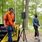 Jonathan Brown, 19, sings at the All of the Above Hip Hop Academy event “Dolla 4 Dolla” on Oct. 9.