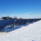 Onsted Community Schools’ on-the-ground solar panels span five acres near its athletic fields.