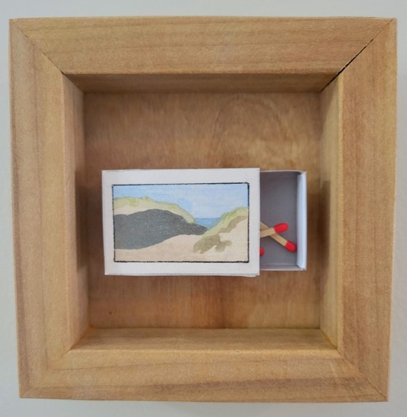 Matchbox Artwork of Michigan Dunes by Linda Beeman