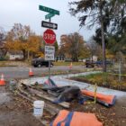 The sidewalk at the intersection of Kelsey Avenue and South Martin Luther King Jr. Boulevard was recently rebuilt.