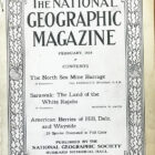 February 1919 issue of National Geographic.