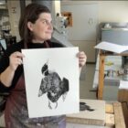 Printmaker and TikTok creator Geo Rutherford combines environmentalism and art.