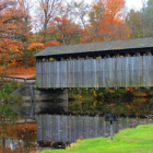 The Fallasburg covered bridge in Kent County sits on a route that made the list of best fall color roads in Michigan.