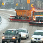 A snowplow at work. Credit: Michigan Department of Transportation.