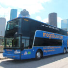 A MegaBus bus.