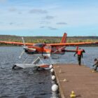 A seaplane lands on Isle Royale, the country’s fifth least-visited national park.