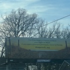 Just off of Interstate-496 in Lansing, near Pennsylvania Avenue, a billboard advertising Florida as a right-to-work state, used a play on Michigan's state motto.