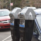 A parking meter in East Lansing