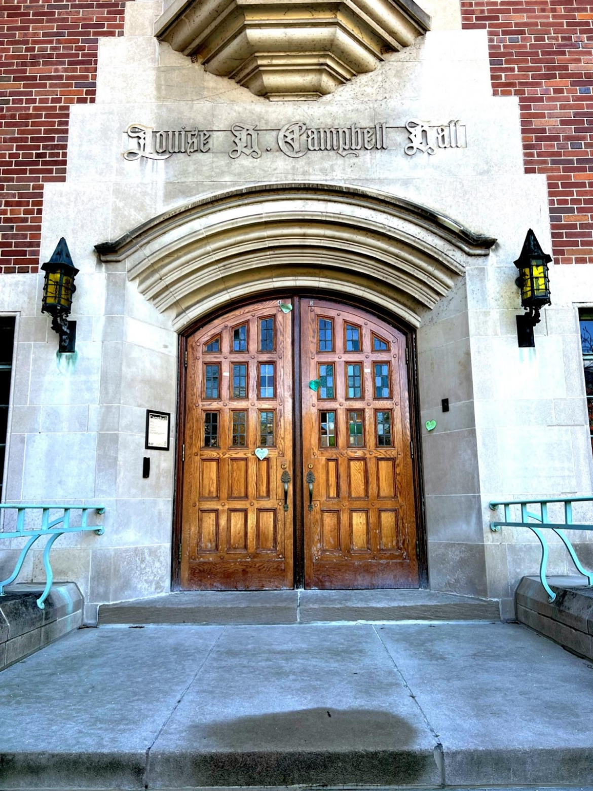 Front doors of Campbell Hall