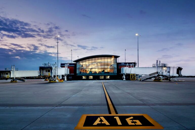 The Gerald R. Ford International Airport's newly expanded Concourse A.