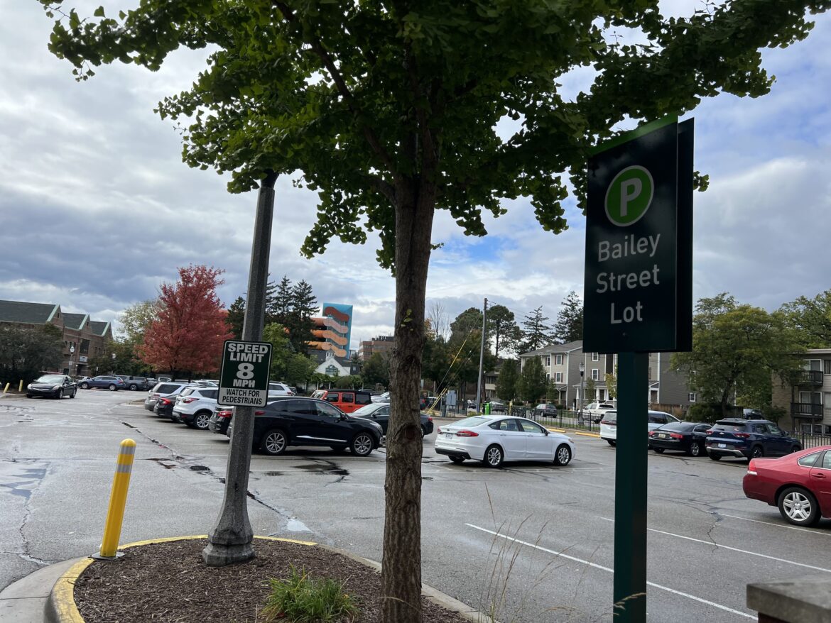Image of the Bailey St. Parking lot