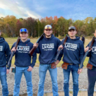 Members of the clay target shooting team at Mid Michigan College.