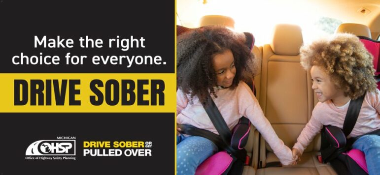 The “Drive Sober or Get Pulled Over” campaign is intended to deter drunken and drugged driving during the holiday season