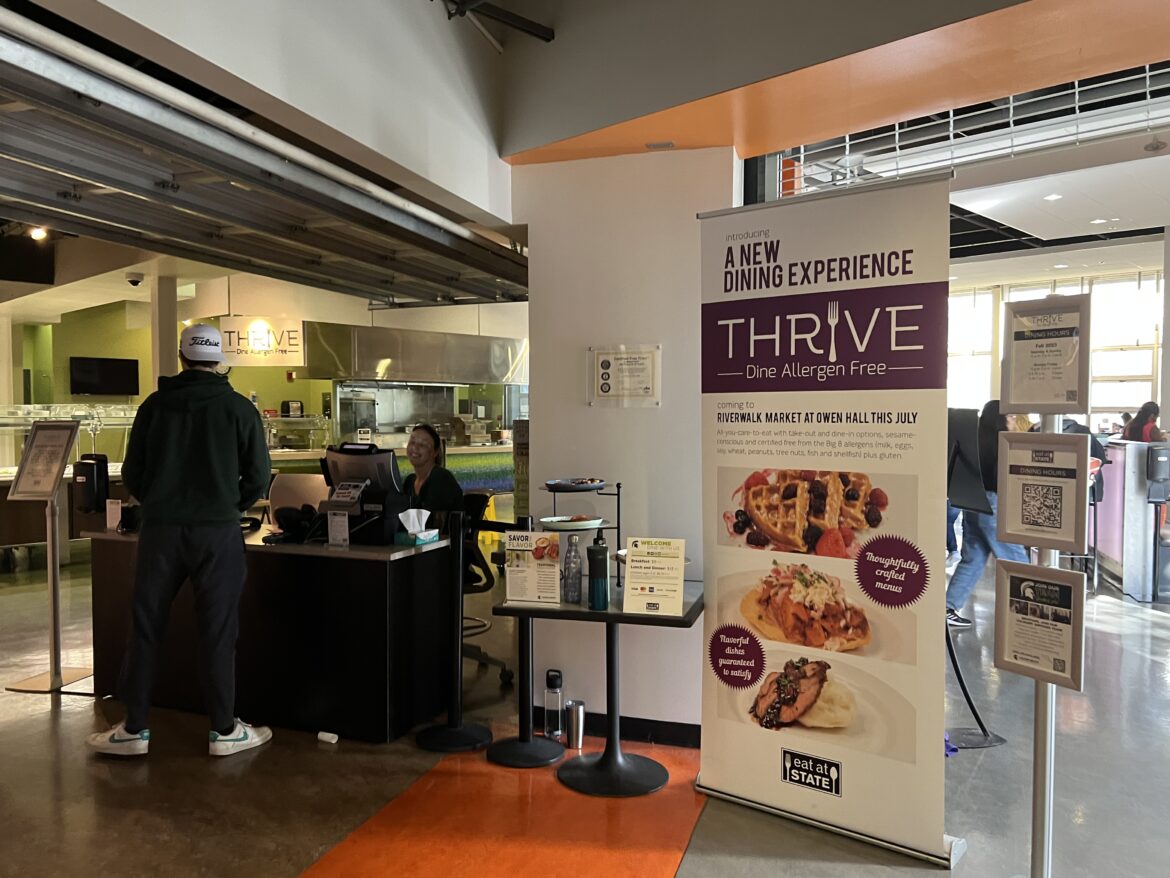 The entrance to Thrive Dining Hall