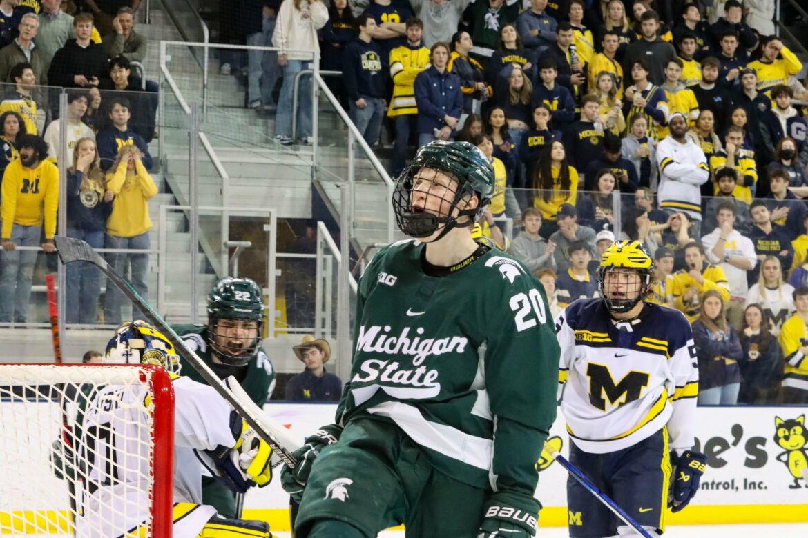 No. 9 Michigan State hockey dominates, wins 5-1 in game one against No. 11 Michigan – Spartan Newsroom