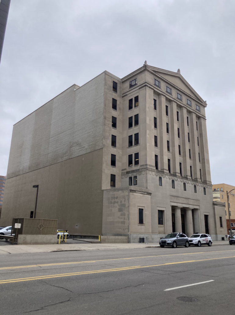 The vacant Masonic Temple in downtown Lansing is under consideration for renovation as a new city hall.