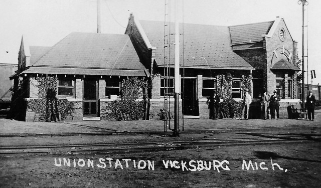 The Vicksburg Union Depot in the past. 