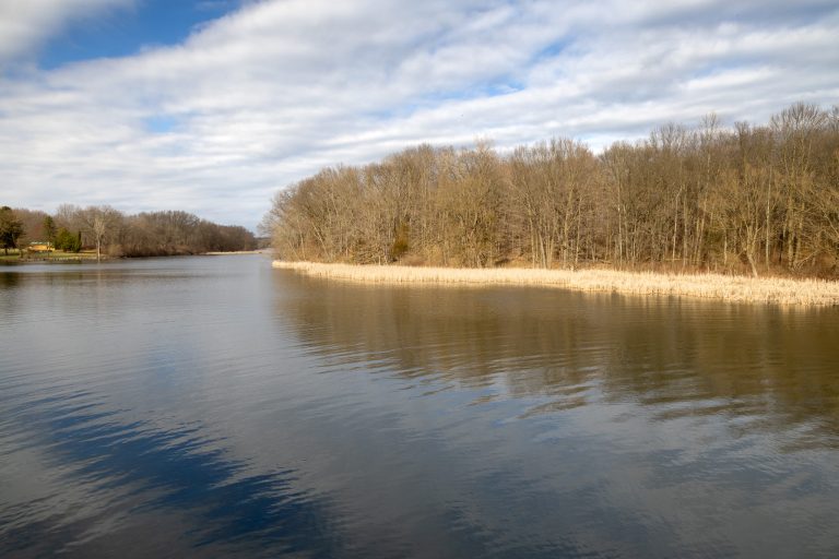 The Huron River at Kent Lake in Oakland County. The river is under a state Do Not Eat Advisory for all fish species.